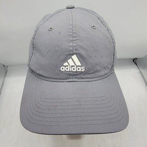 Adidas Adults Gray Athletic Hat Cap Adjustable Lightweight Comfort Outdoors